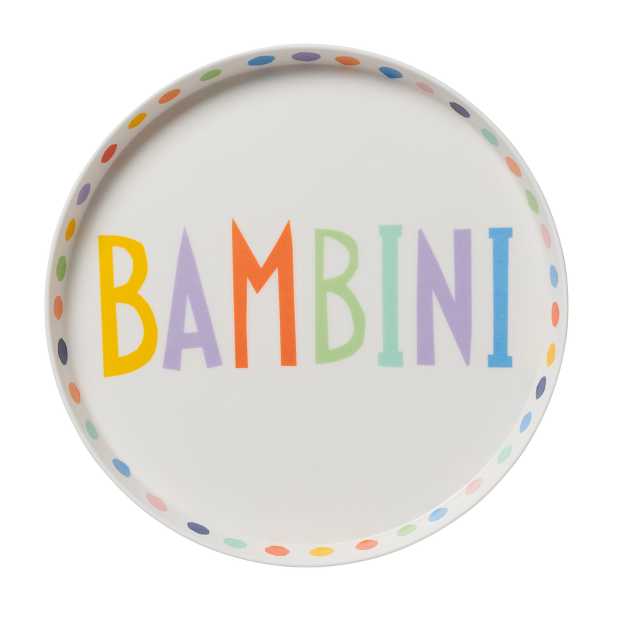 Bambini Italian Kids Plate and Serving Bowl Set