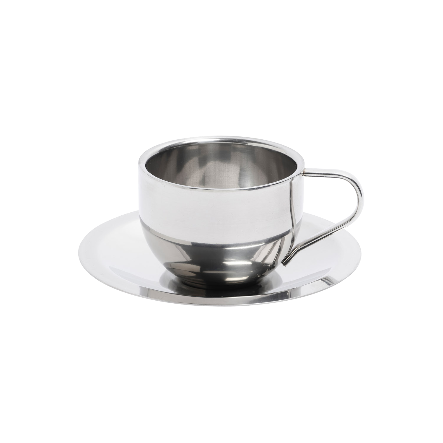 Steel Espresso Cup In The Roundhouse Steel espresso cup in the roundhouse