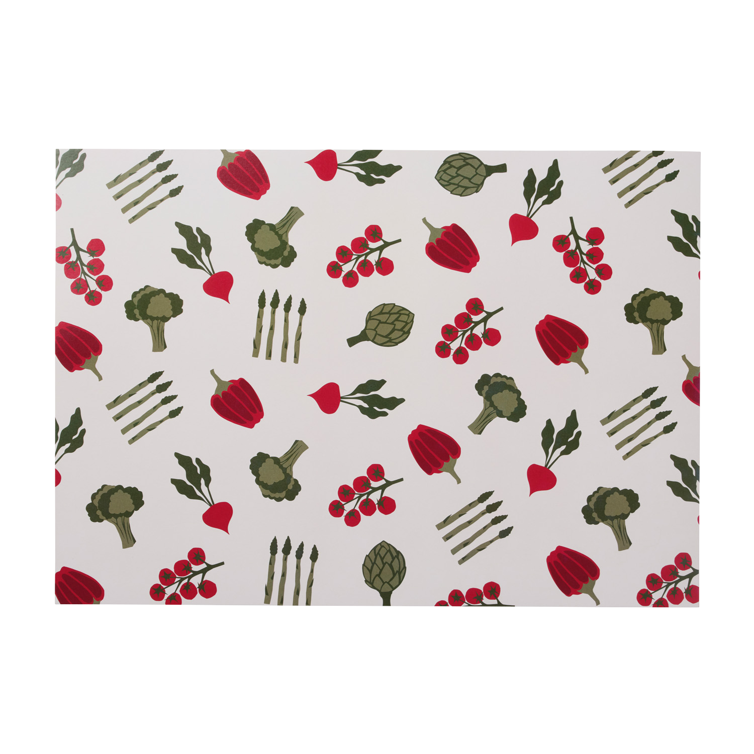 Vegetable Paper Placemats In The Roundhouse