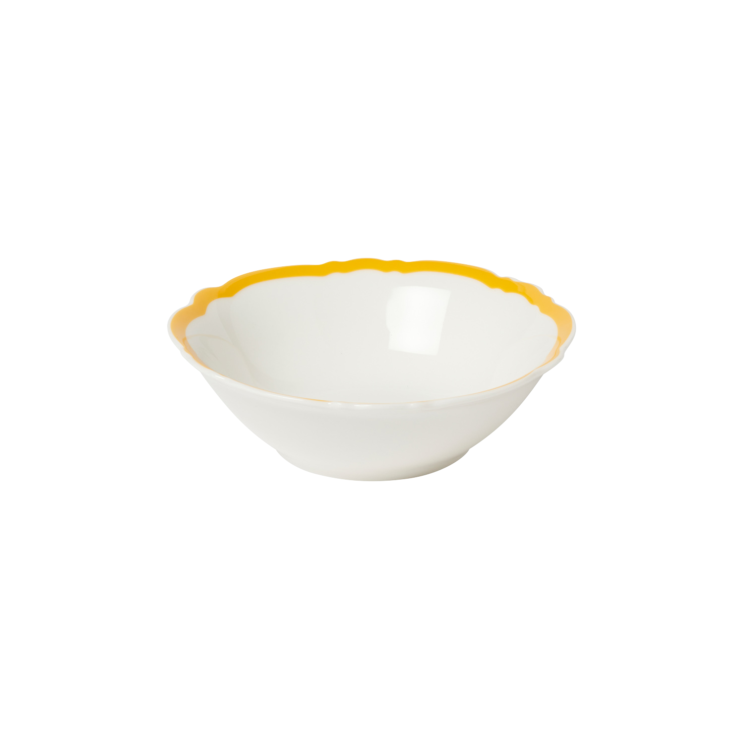 Yellow Wave Small Bowl Set of 4 In The Roundhouse