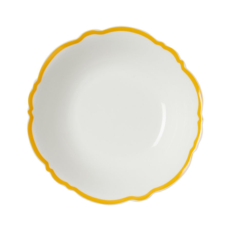 Yellow Wave Serving Bowl - Set of 4