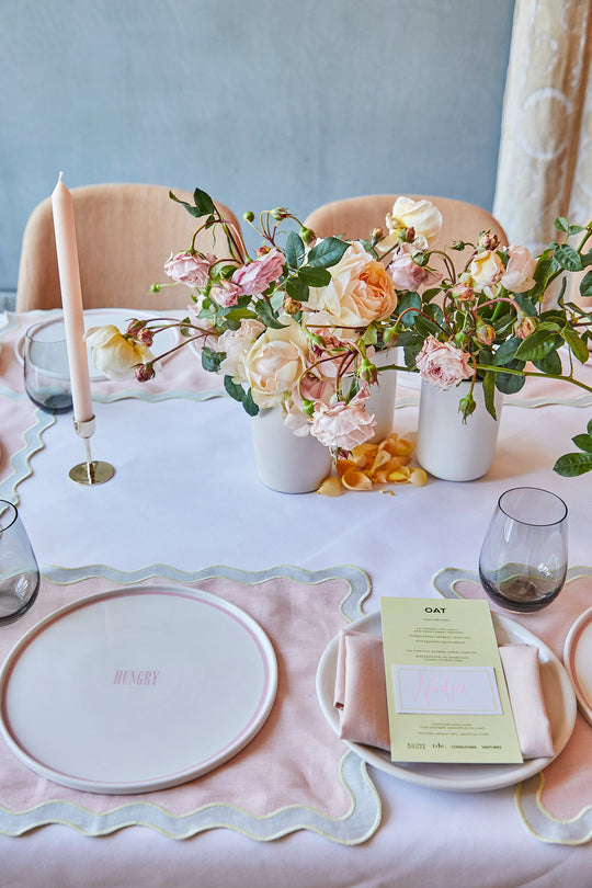 Styling with Scalloped Placemats and Hungry