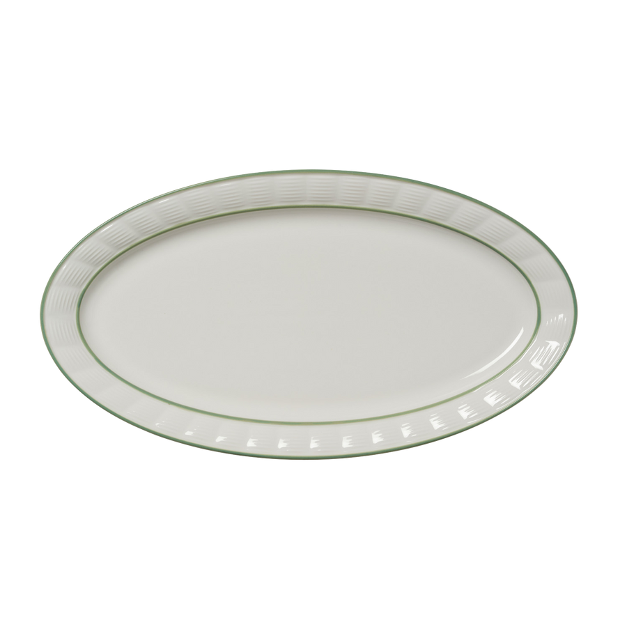 Sage and White Wicker Dining Set