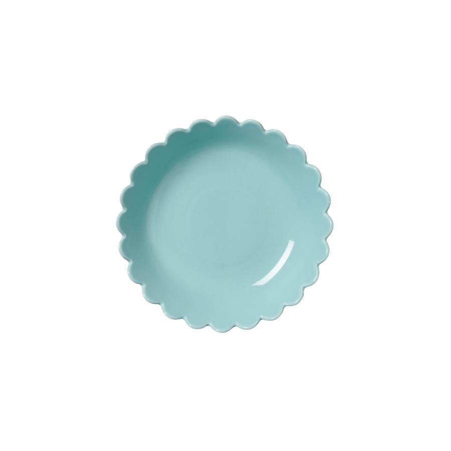 Duck Egg Blue Scallop Bowls – Set of 4