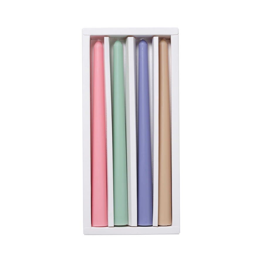 Pastel Multi Colour Taper Candles