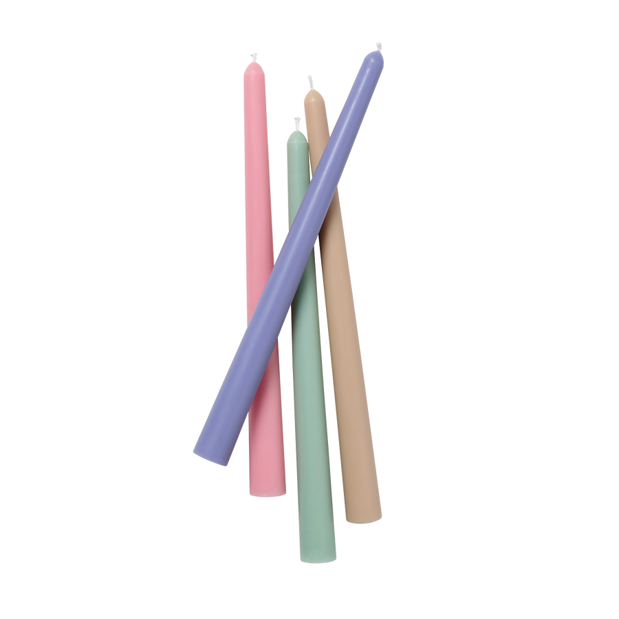 Pastel Multi Colour Taper Candles