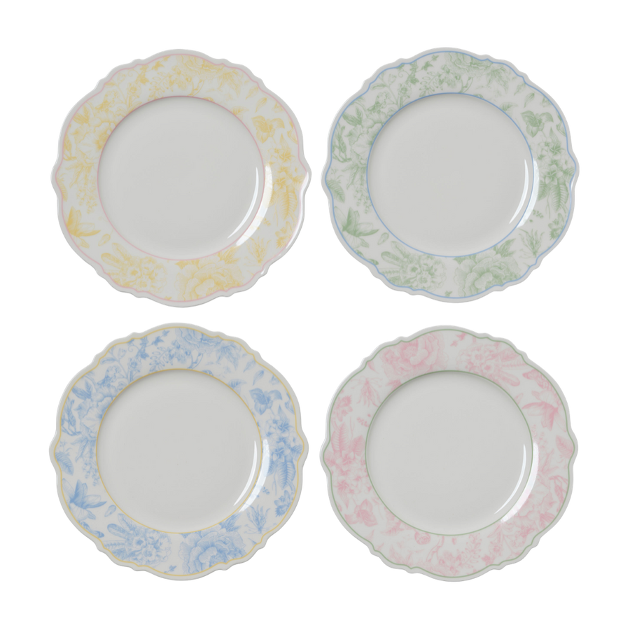 Chinoiserie Wave Dinner Set - Set of 4