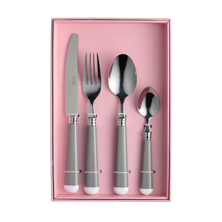 Grey and White Cutlery