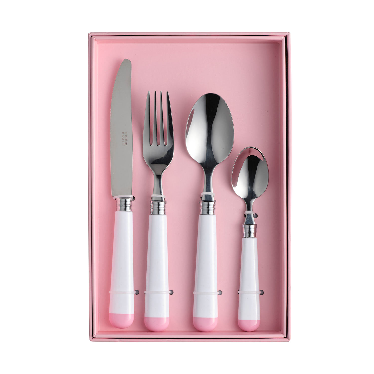 White and Pink Cutlery Set – In The Roundhouse