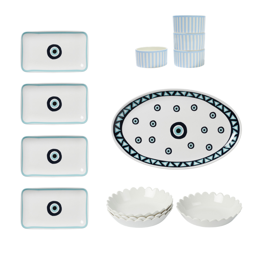 Evil Eye Serving Set