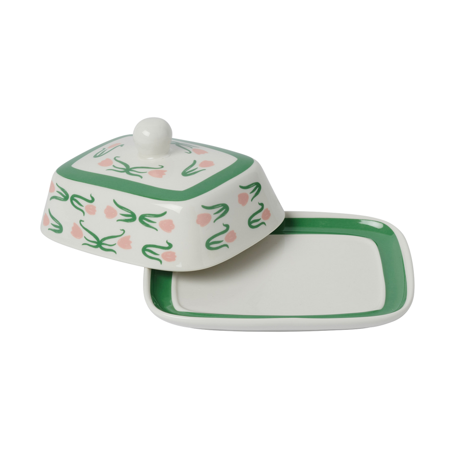 Floral Butter Dish