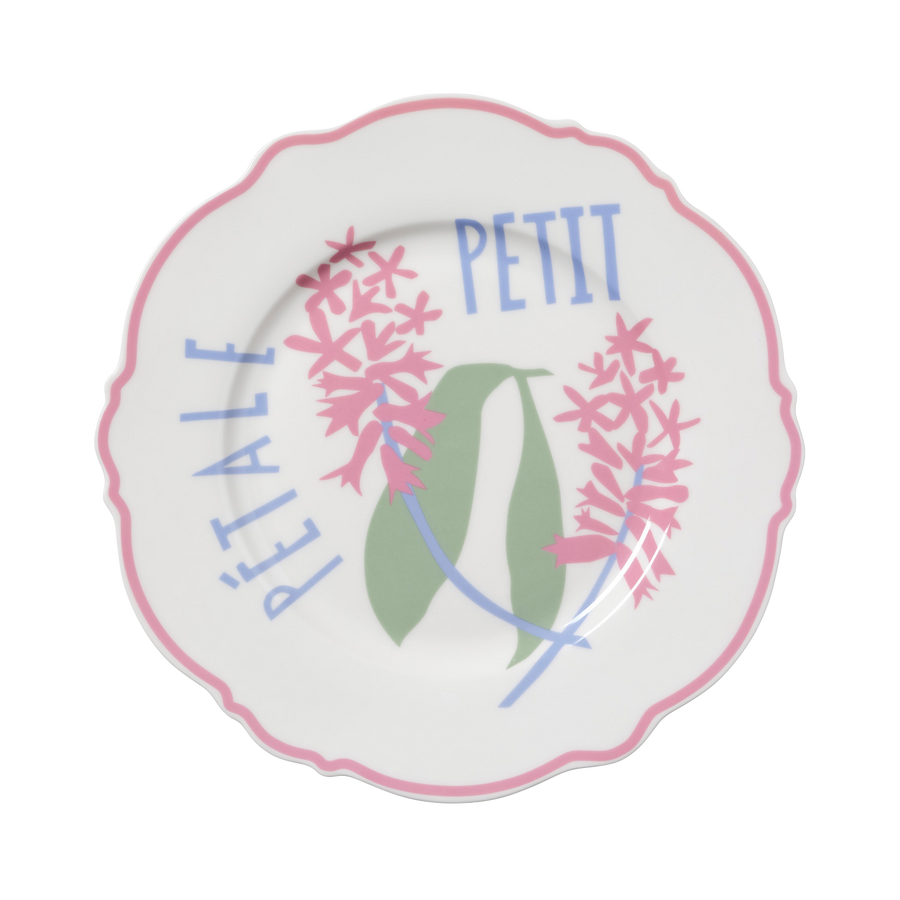 French Floral Wave Dinner Plate Set