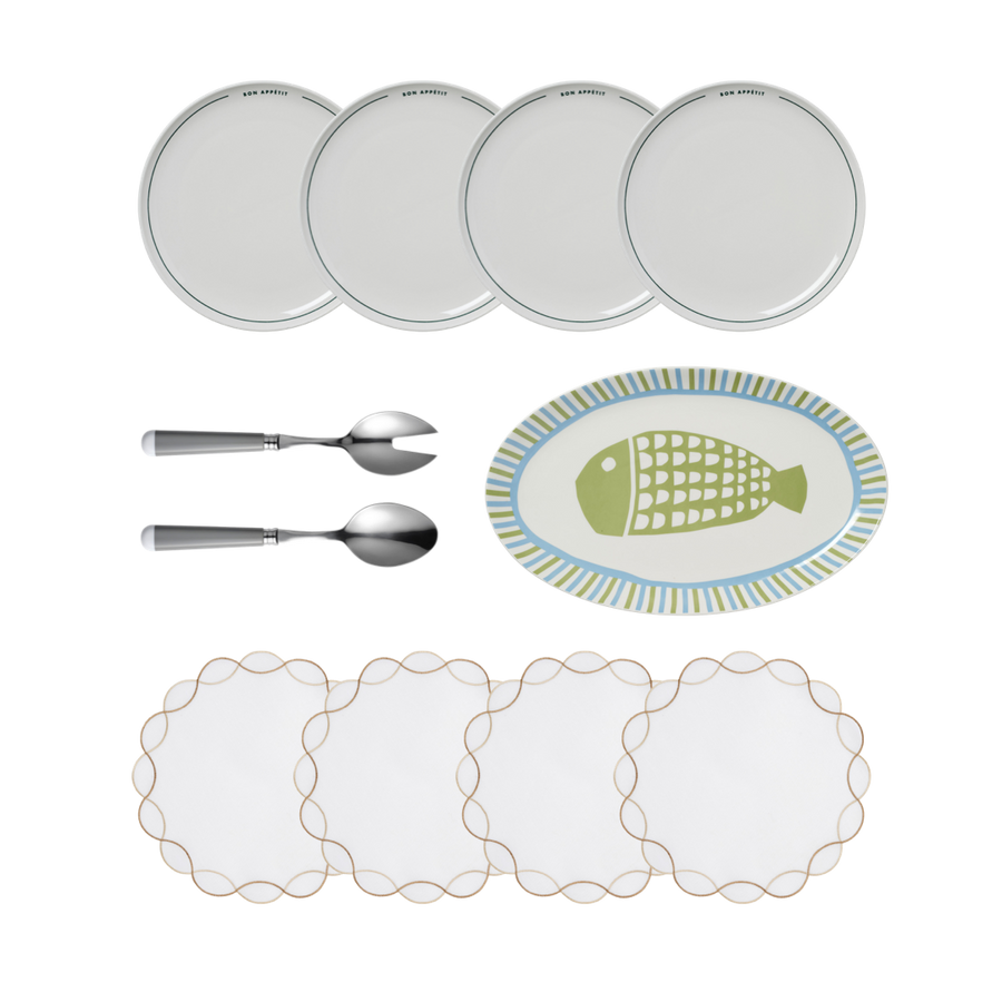 French Seafood Dining Set