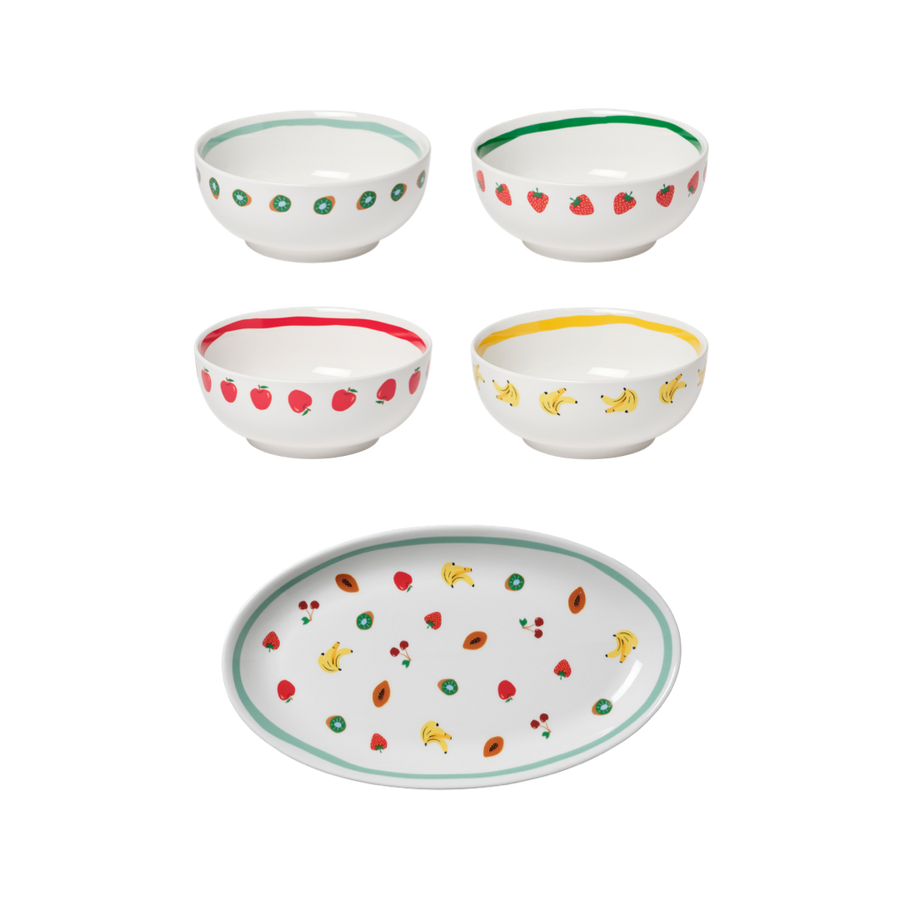 Fruit Bowl and Platter Set