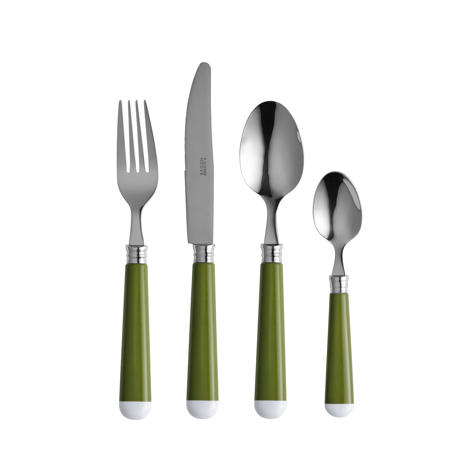 Green and White Cutlery Set – In The Roundhouse