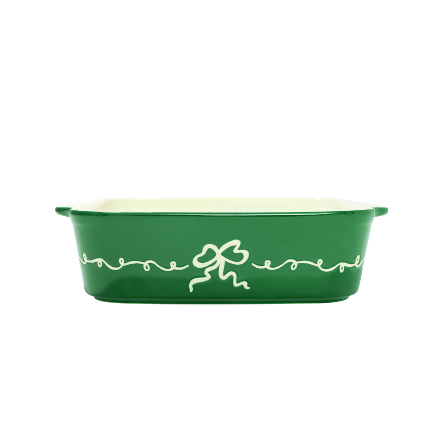 Green Bow Baking Dish