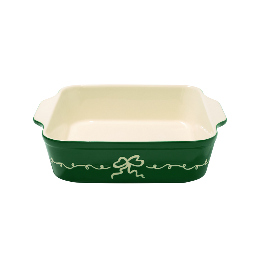 Green Bow Baking Dish