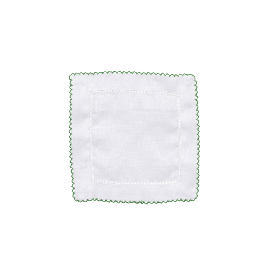 Set of 4 Cocktail Napkins - Green