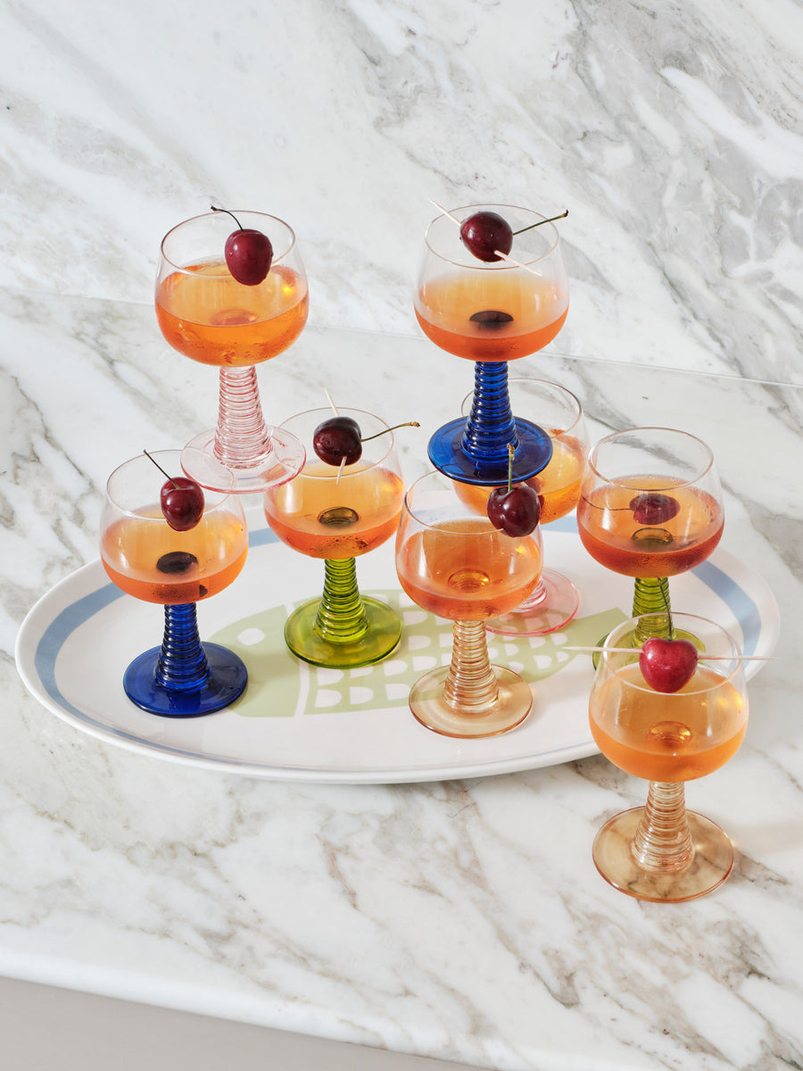 Navy Wine Goblet — Set of 2