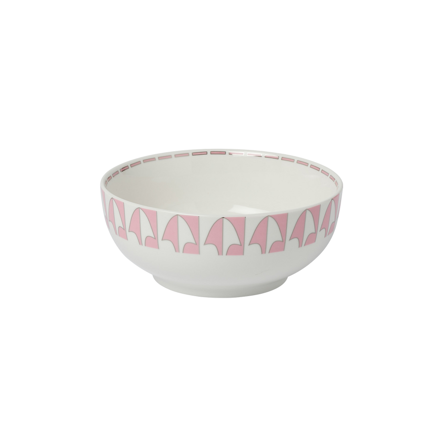 Pale Pink and Silver Foil Bowl Set - Set of 4