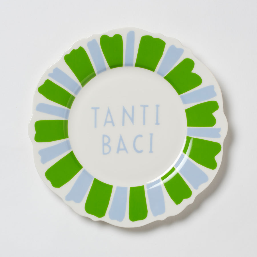Multi Colour Festive Italian Wave Side Plate