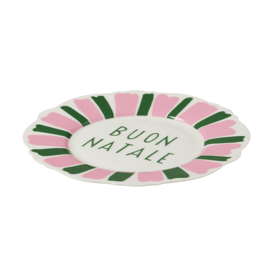 Multi Colour Festive Italian Wave Side Plates