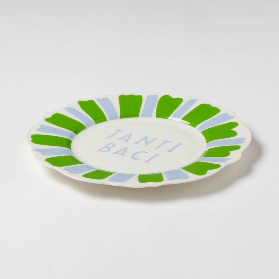 Multi Colour Festive Italian Wave Side Plate