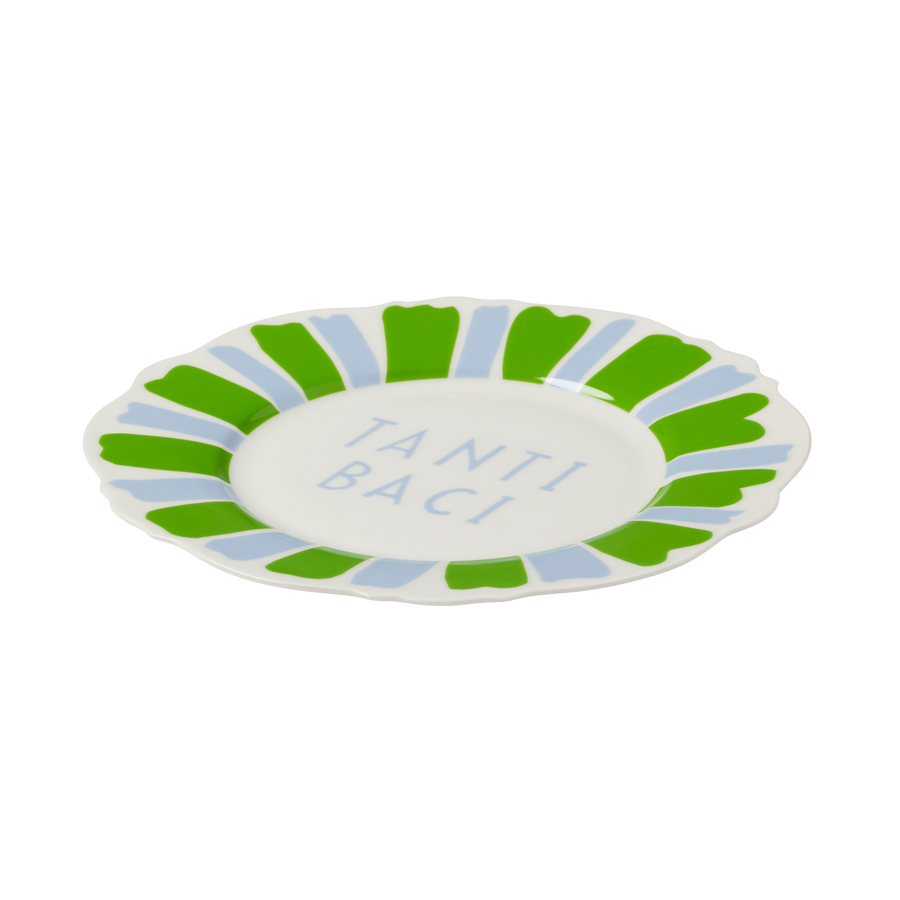 Multi Colour Festive Italian Wave Side Plates