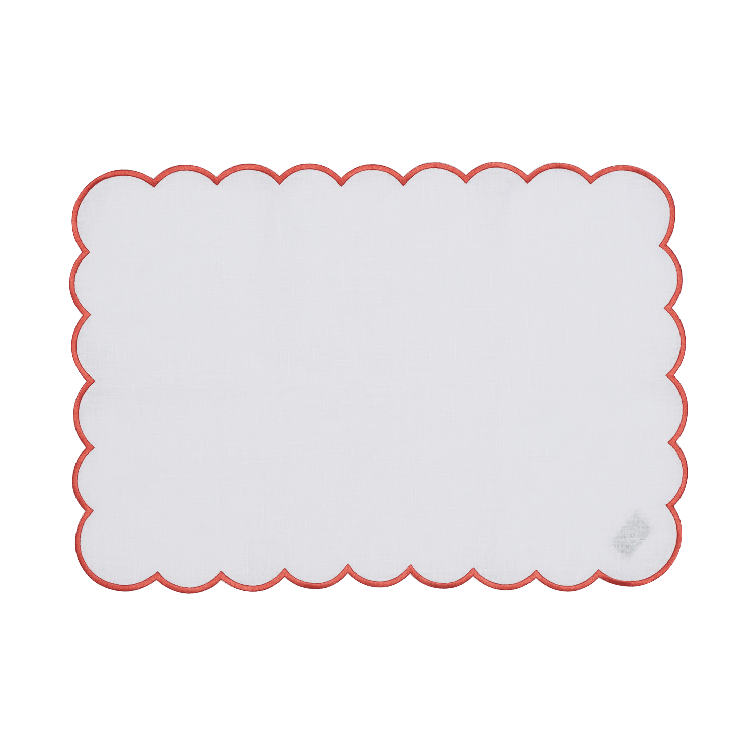 White And Red Scalloped Placemat Set Of 4 In The Roundhouse white-and-red-scalloped-placemat-set-of-4-in-the-roundhouse