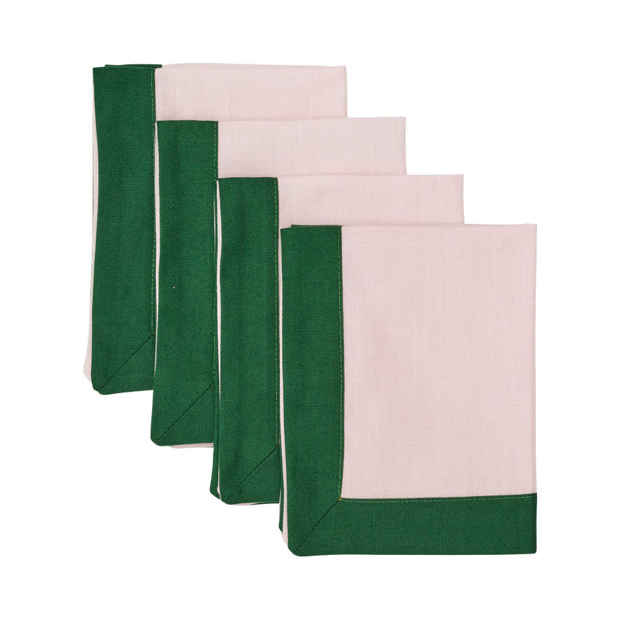 Green and Pink Placemat Set
