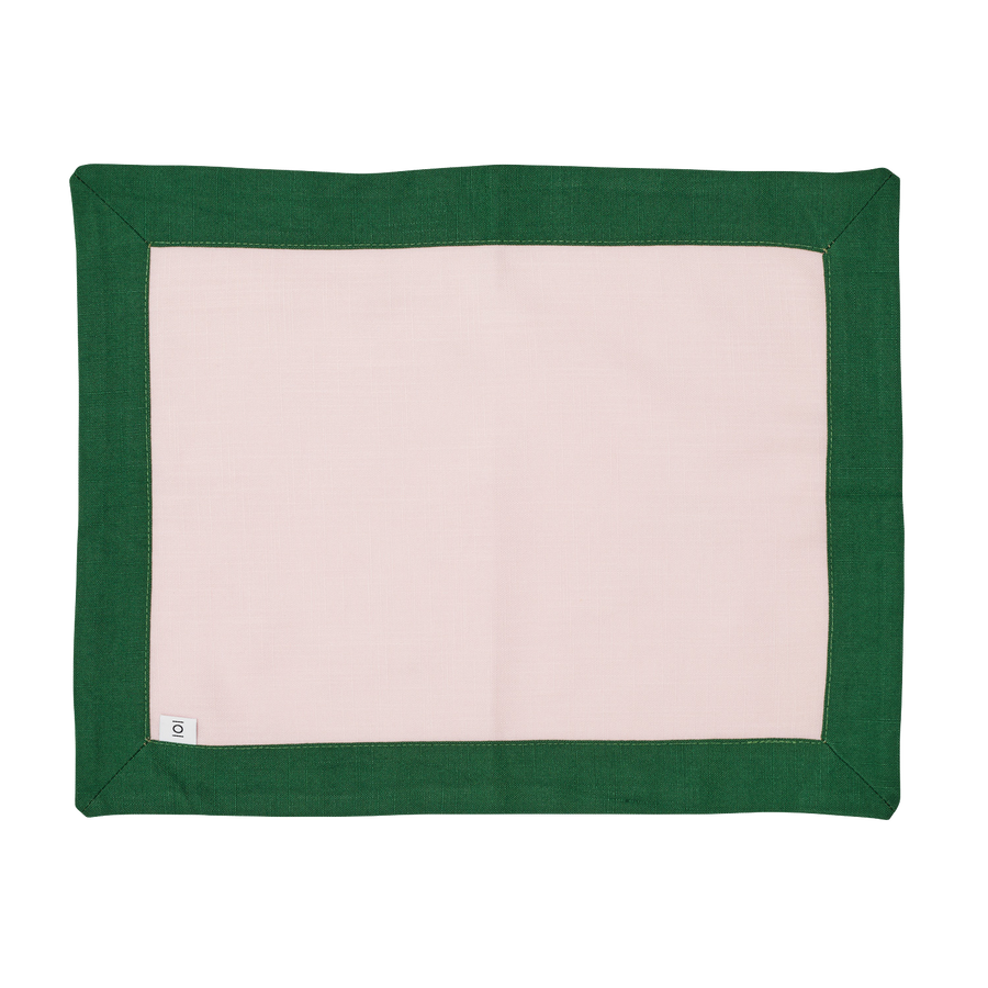 Green and Pink Placemat Set