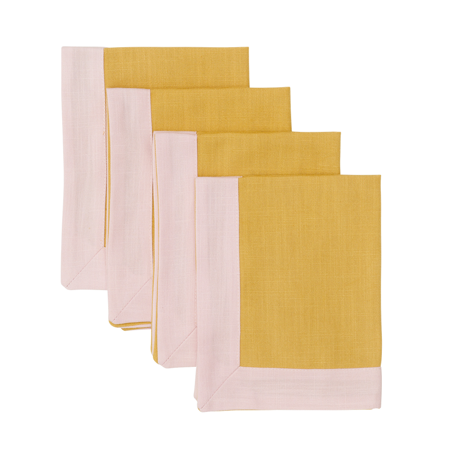 Pink and Yellow Placemat Set