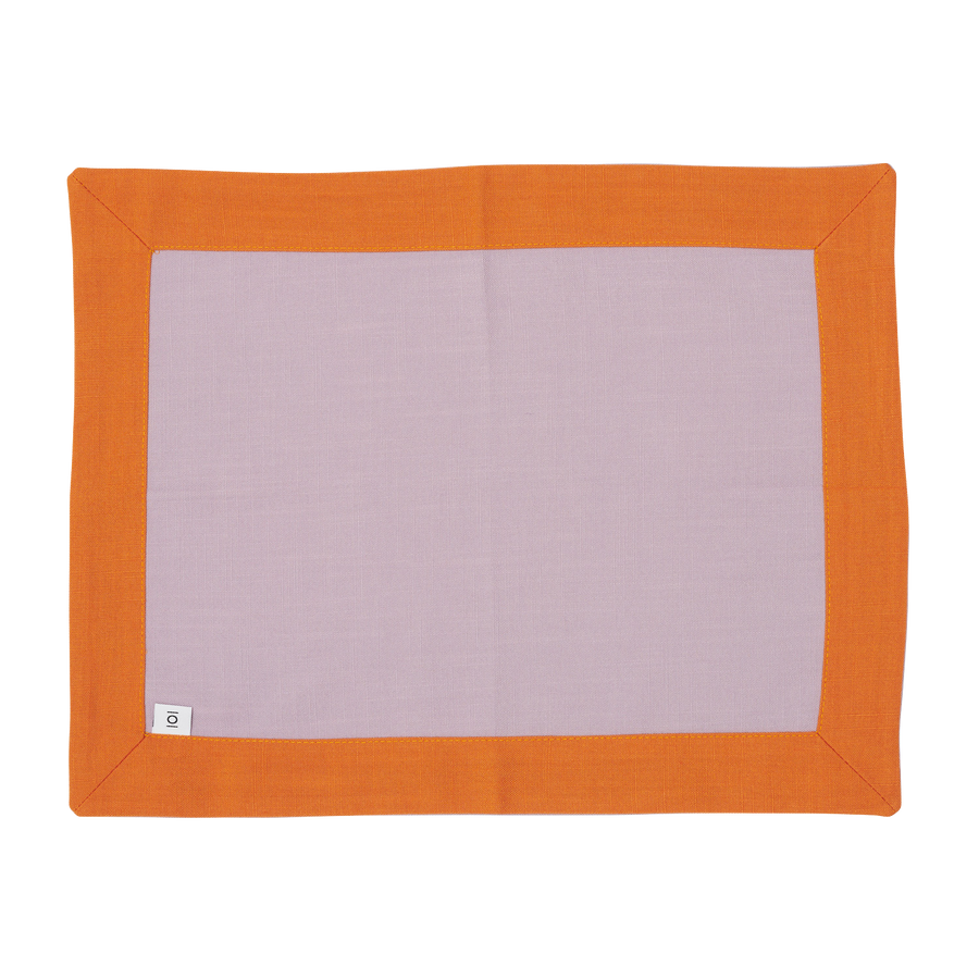 Lilac and Orange Placemat Set