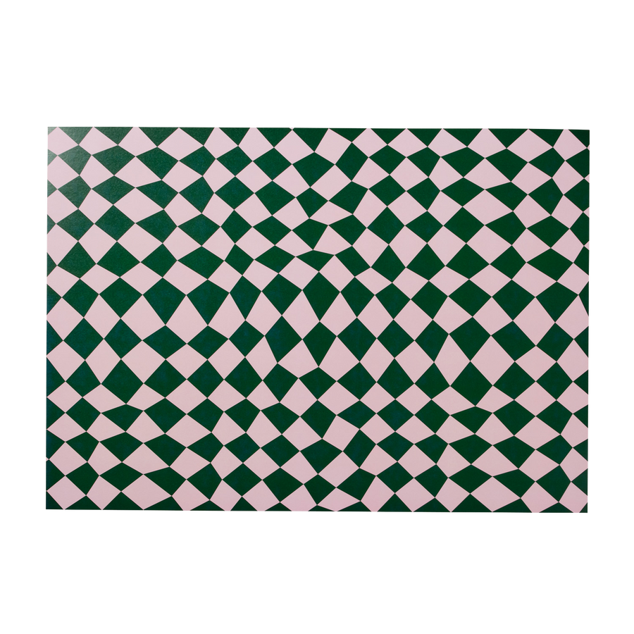 Wavy Check Paper Placemat