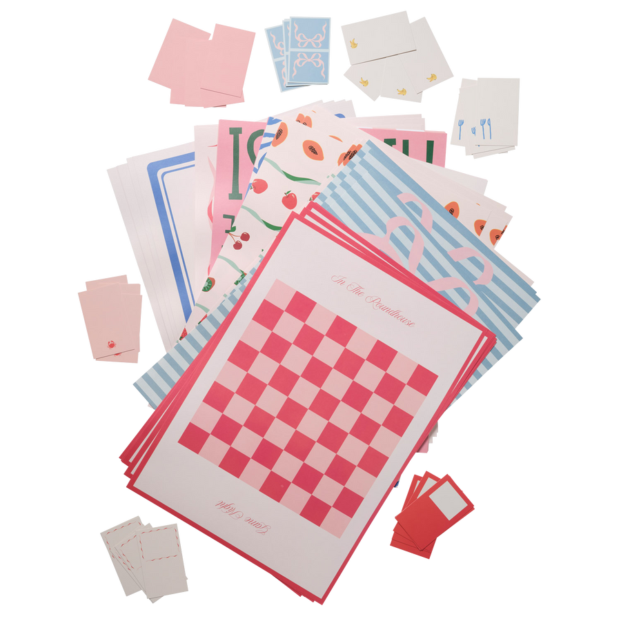 Paper Placemat and Placecard Set