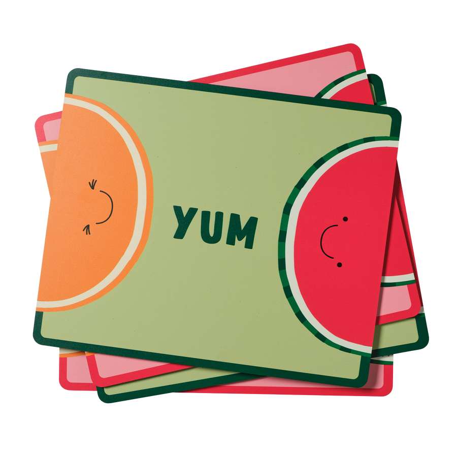 Fruit Kids Placemat Set of 4