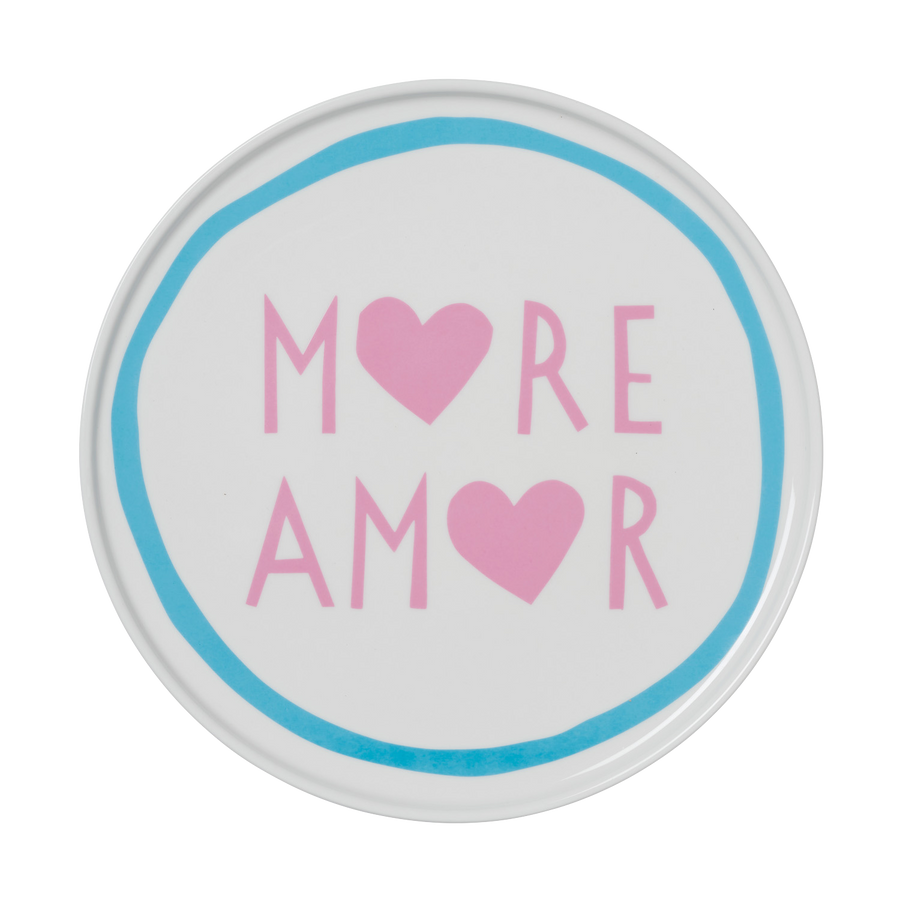 Blue More Amore Plate