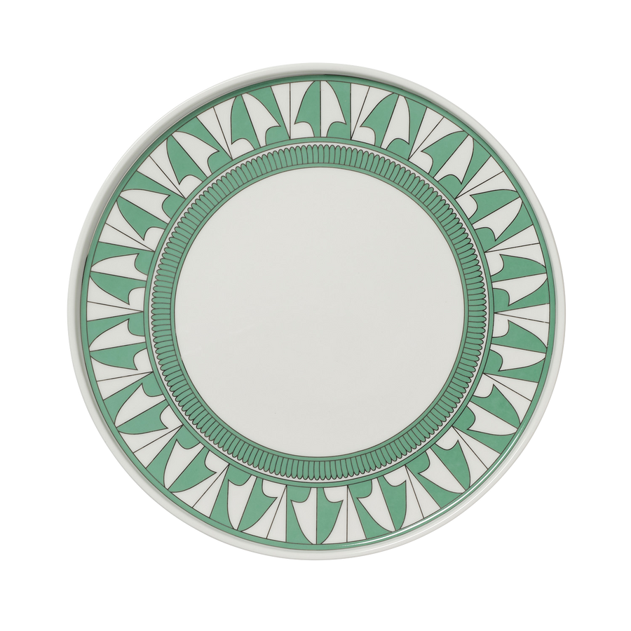 Mint Green Geometric Plate 2