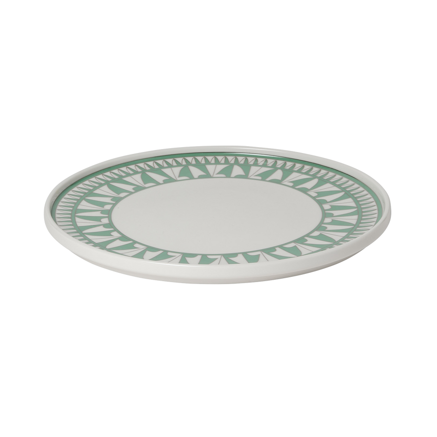 Mint Green Geometric Plate 1