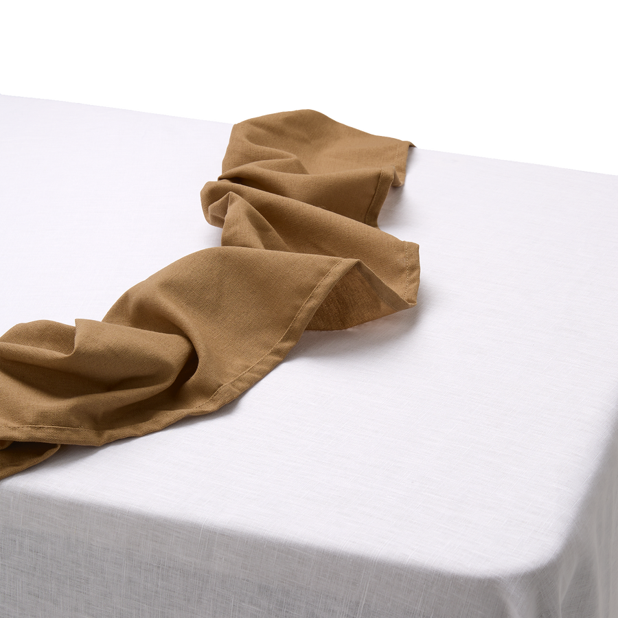 Ruffle Edge Linen Tablecloth