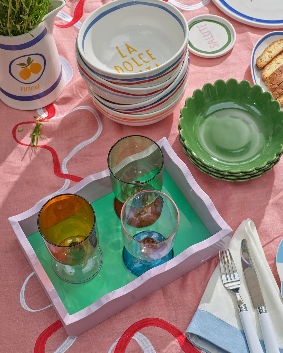 PREORDER Red Italian Bowl Set
