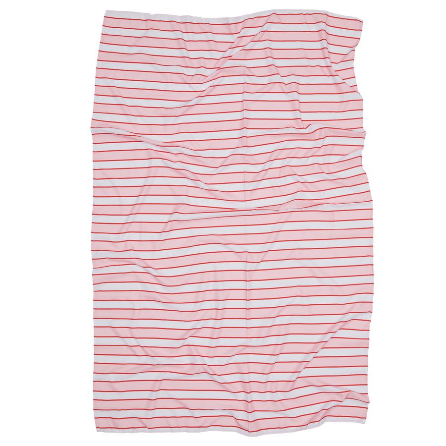 Pink and White Pin Stripe tablecloth