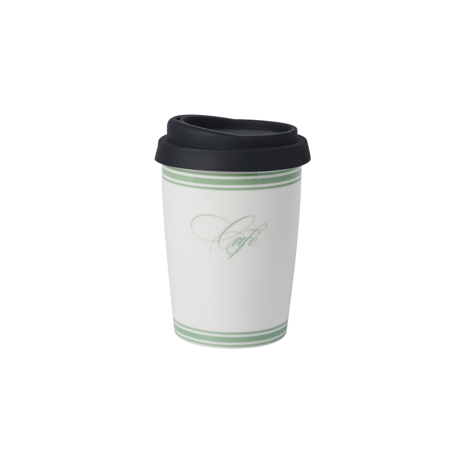 French Café Travel Coffee Cup