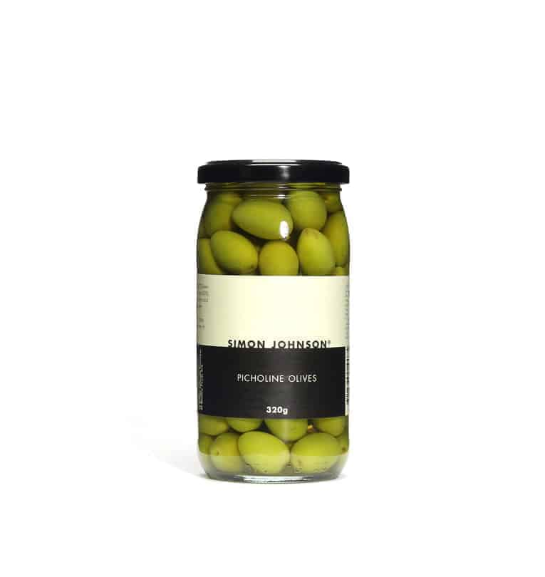 Olive Tray + Simon Johnson Green Picholine Olives