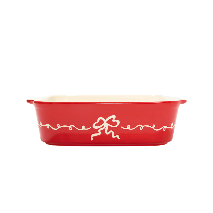 Red Bow Baking Dish