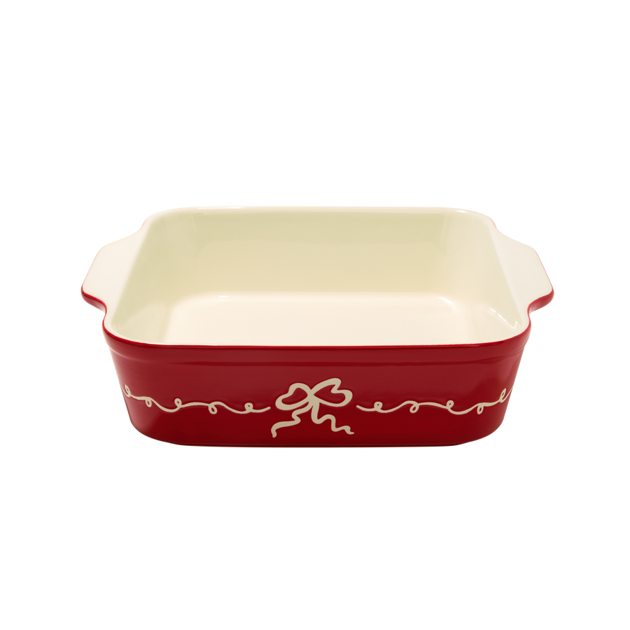Red Bow Baking Dish