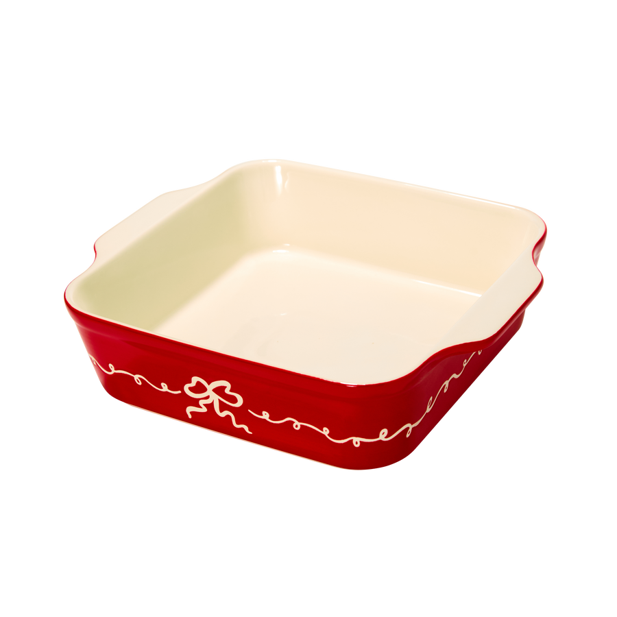 Red Bow Baking Dish