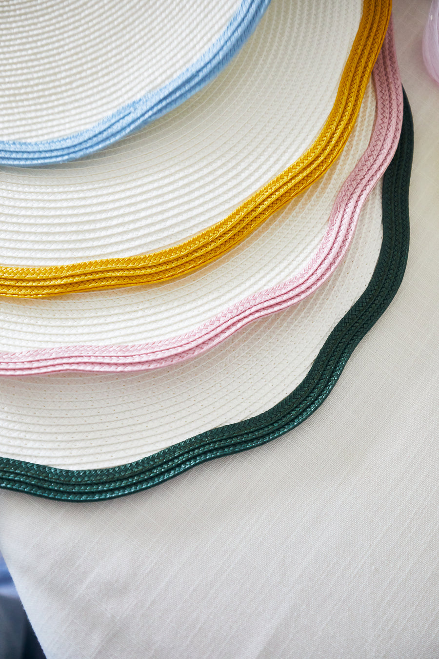 Straw Wave Placemats - set of 4