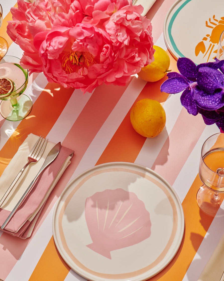 Pink Shell Plate – In The Roundhouse