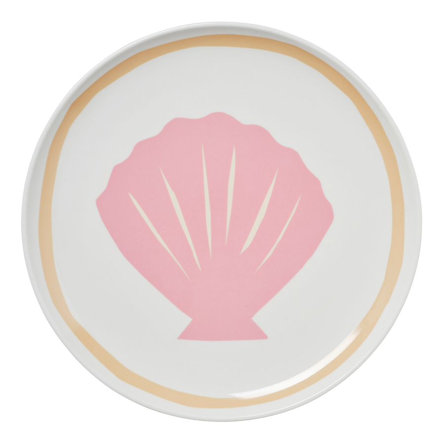 Large Pink Shell Plate